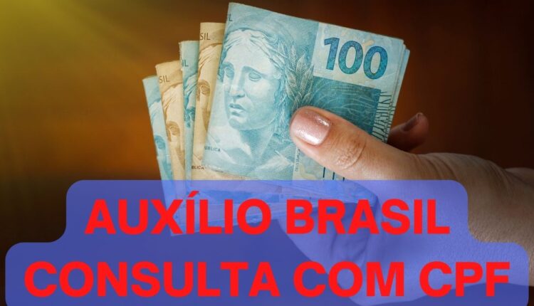 Auxílio Brasil consulta com CPF